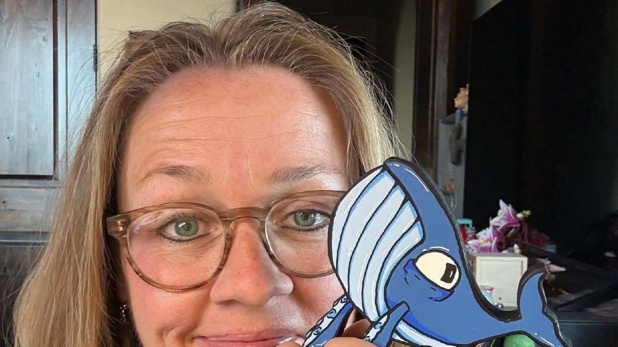 Life skills teacher and local artist Sara Barraclough, of St. George, has been doing art drops in her community to make kids smile during the summer.