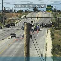 1 dead, 1 injured after semi and minivan collide in Salt Lake City