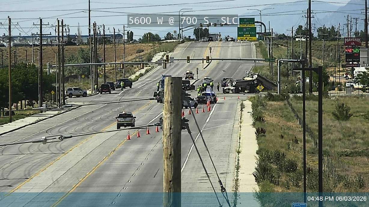 Police are investigating a fatal crash in Salt Lake City near 5600 W. 300 South on Wednesday.