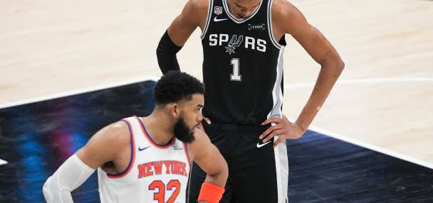 Wembanyama scores 26 but struggles from field in NBA Finals debut as Spurs fall to Knicks in Game 1