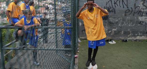 Brazilian players from a Rio de Janeiro favela find hope and opportunities thanks to soccer