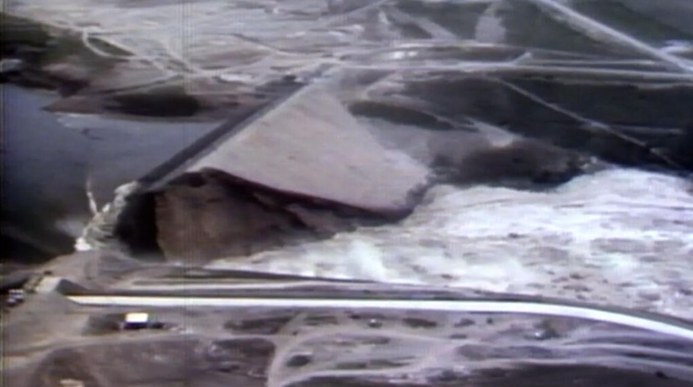 KSL archive footage of the Teton Dam collapse, on June 5, 1976.