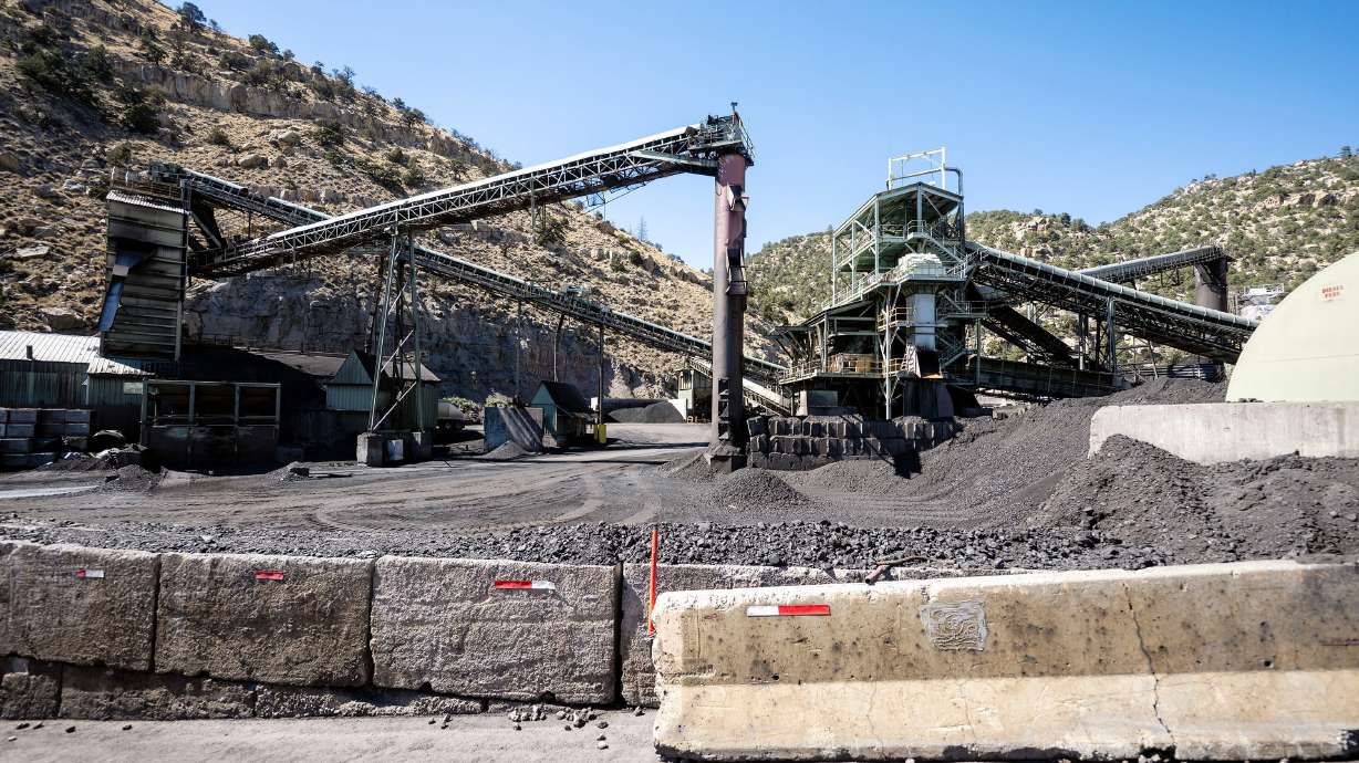 Sufco Mine, an underground coal mine near Salina, on Aug. 19, 2025. President Donald Trump announced he'd be ramping up investments in coal across the country to help the nation's fossil fuel industry.