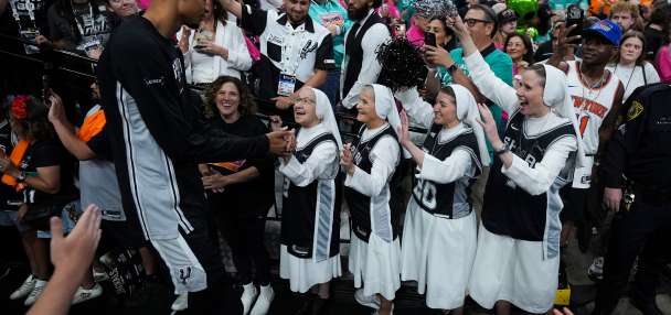 The superfans known as the 'Spurs Nuns' aiming to bring divine intervention to the NBA Finals