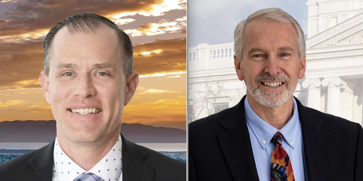 Corey Astill and incumbent Aaron Davidson are facing off in the Republican primary for the position of Utah County Clerk.