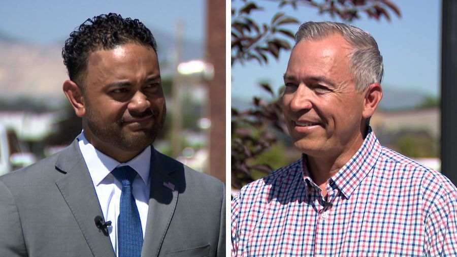 Rep. Doug Fiefia, R-Herriman, and Sen. Dan McCay, R-Riverton, speak with KSL on June 5.