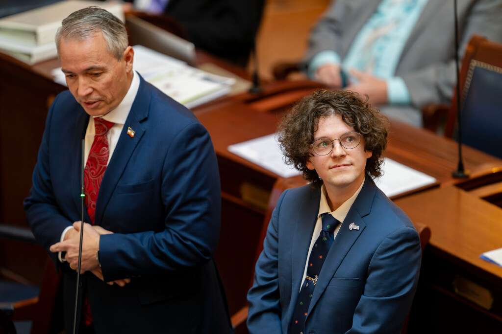 Sen. Dan McCay, R-Riverton, speaks during a session of the Utah Legislature. McCay is being challenged in the June 24 primary by Rep. Doug Fiefia, R-Herriman.
