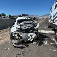 15-year-old hospitalized after chain-reaction crash on I-15 in Riverdale