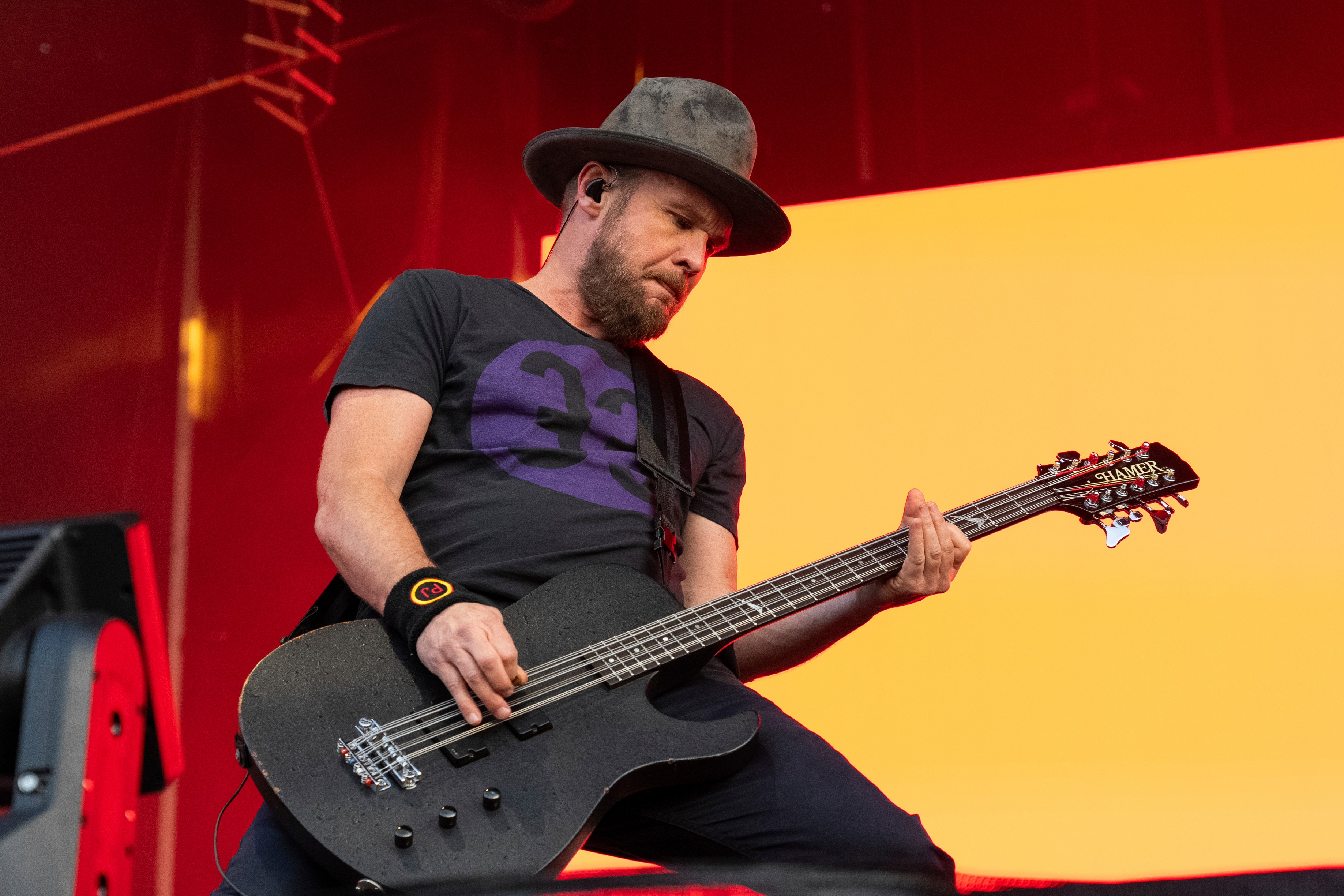 FILE - Jeff Ament of Pearl Jam performs during BottleRock Napa Valley on May 25, 2024, in Napa, Calif. 
