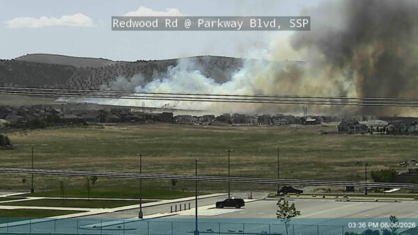 Fire starts near Saratoga Springs Utah Temple