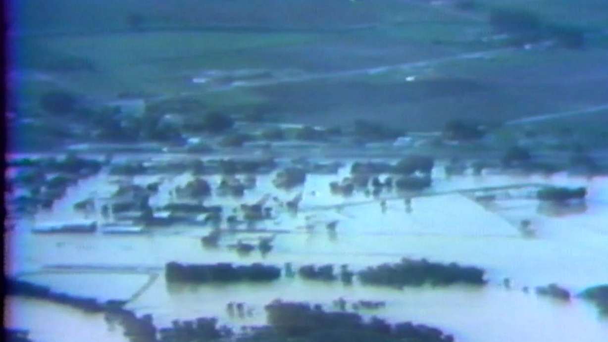 Archive footage of the aftermath of the Teton Dam disaster in June 1976. The disaster claimed 11 lives and caused $2 billion in damages.