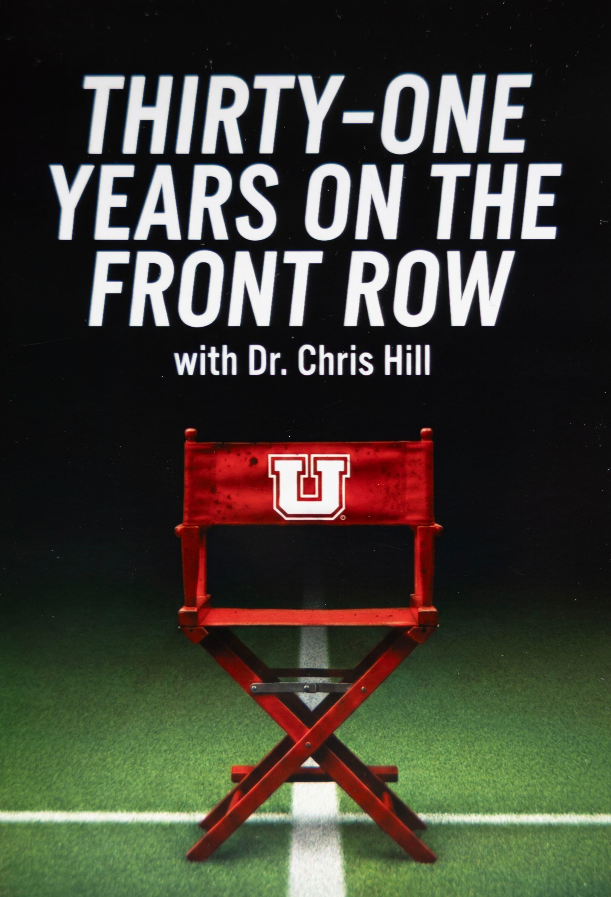 A mock-up of the cover of Chris Hill’s upcoming book. Hill was the athletic director at the University of Utah from 1987 to 2018.