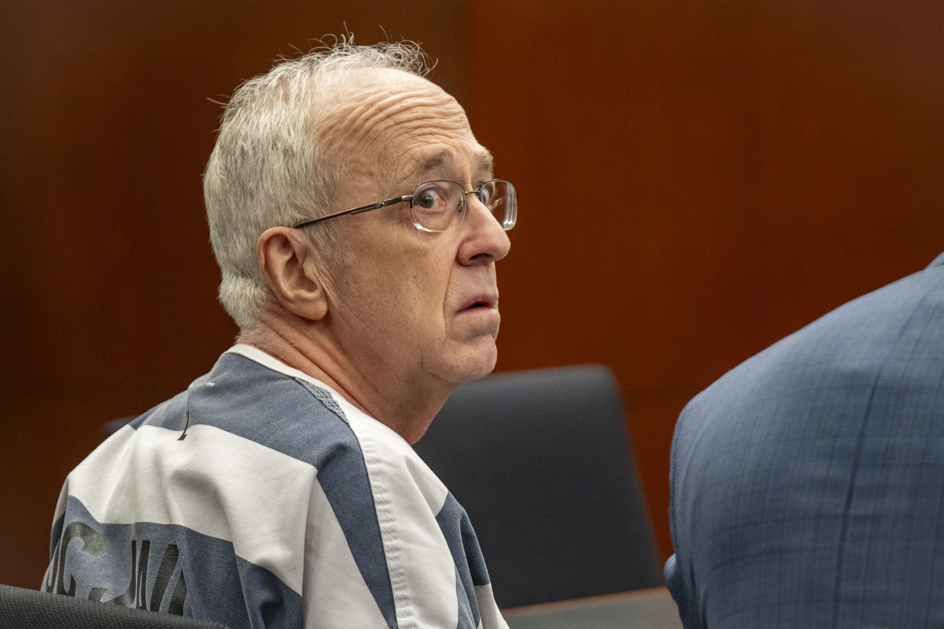 Kevin Christensen, a former Box Elder County Justice Court judge, appears in 2nd District Court in Ogden for sentencing in his sexual misconduct case on Monday.