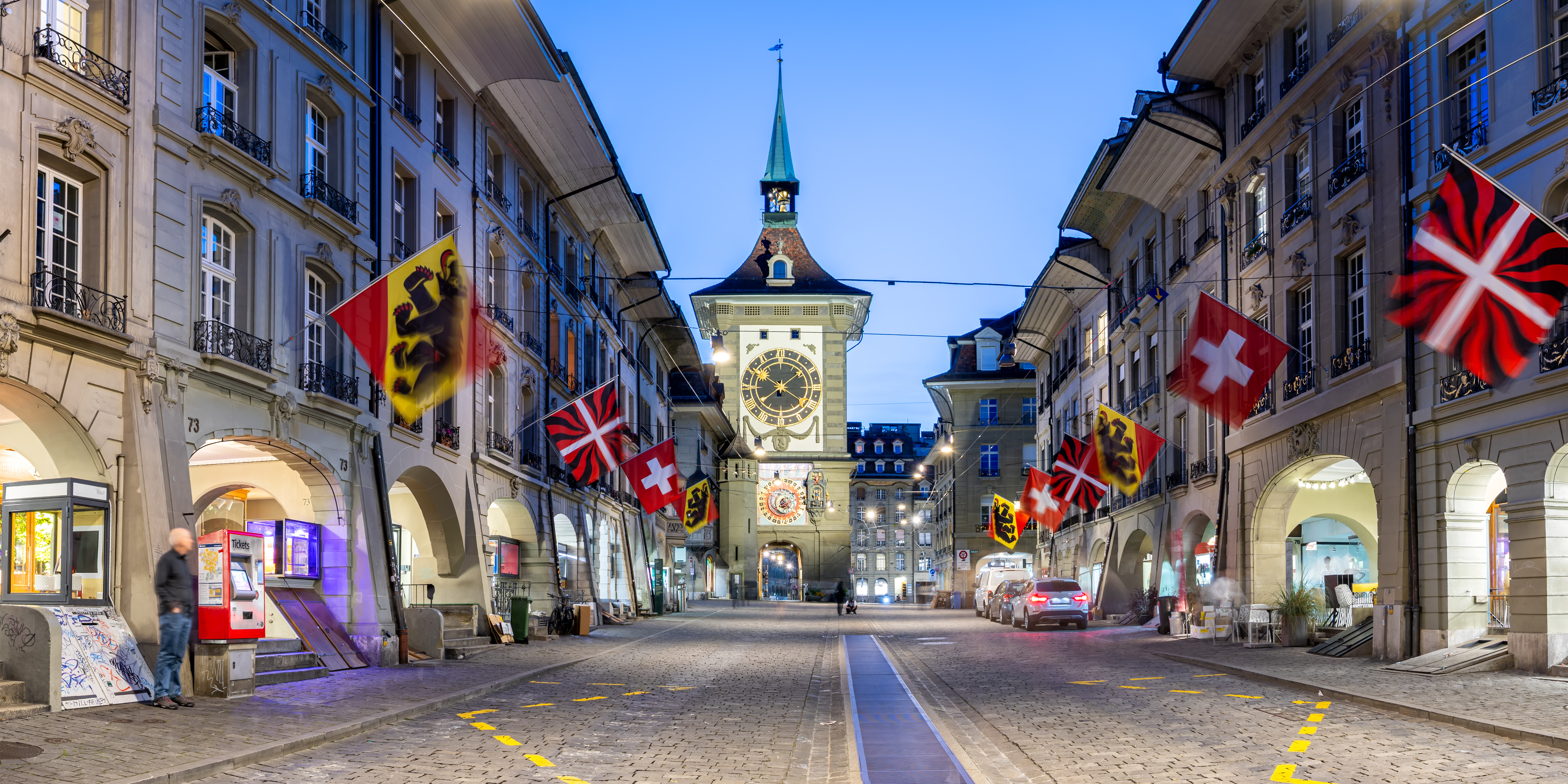 Bern old town with Zytglogge tower.