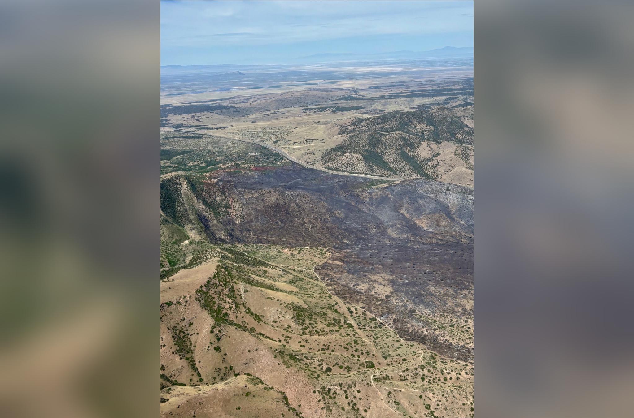 New wildfire in Millard County expands to nearly 1,400 acres