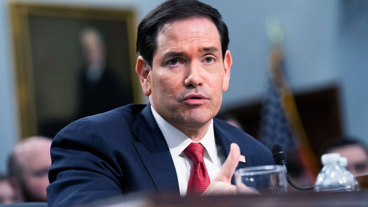 Secretary of State Marco Rubio testifies before the House Appropriations Committee, Tuesday, June 2, 2026 in Washington.