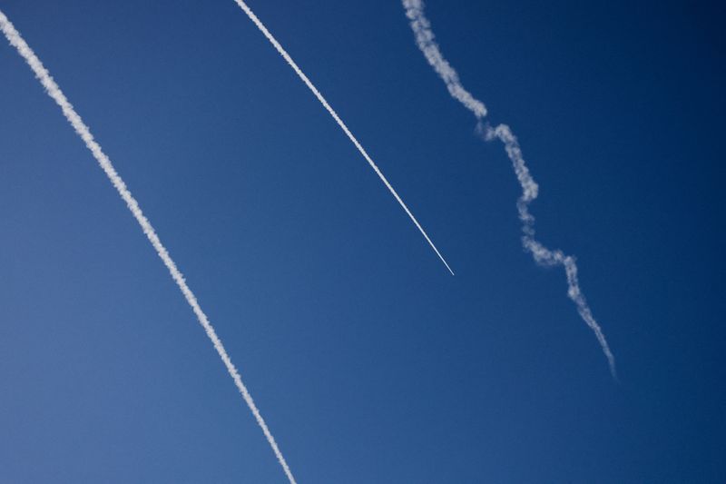 Israel's Iron Dome anti-missile system operates for interceptions over the Israel-Lebanon border, as seen from northern Israel, Wednesday. The parallel war in Israel is continuing alongside the Iran conflict.