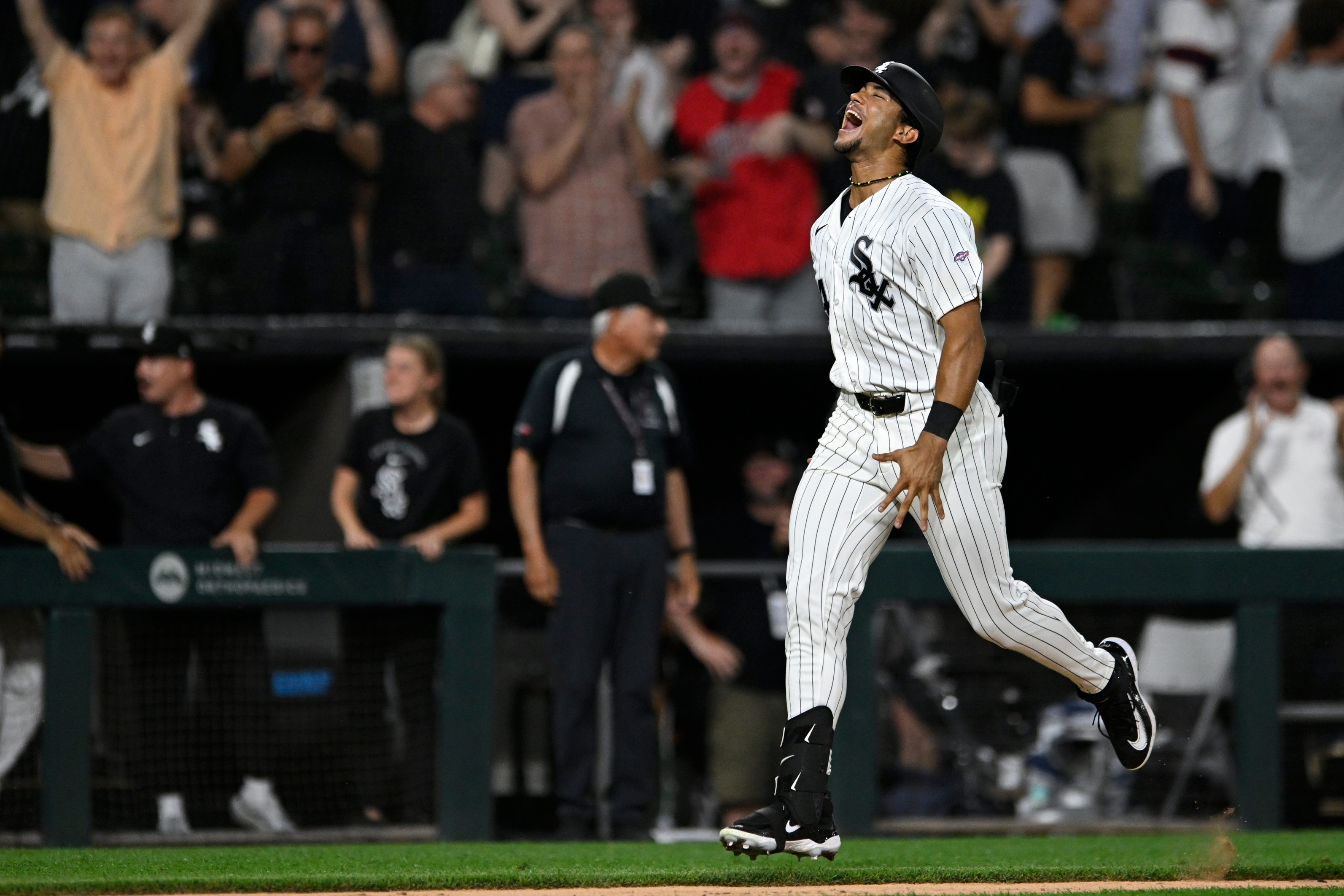 White Sox rookie Braden Montgomery hasn't calmed down after his historic walk-off MLB debut