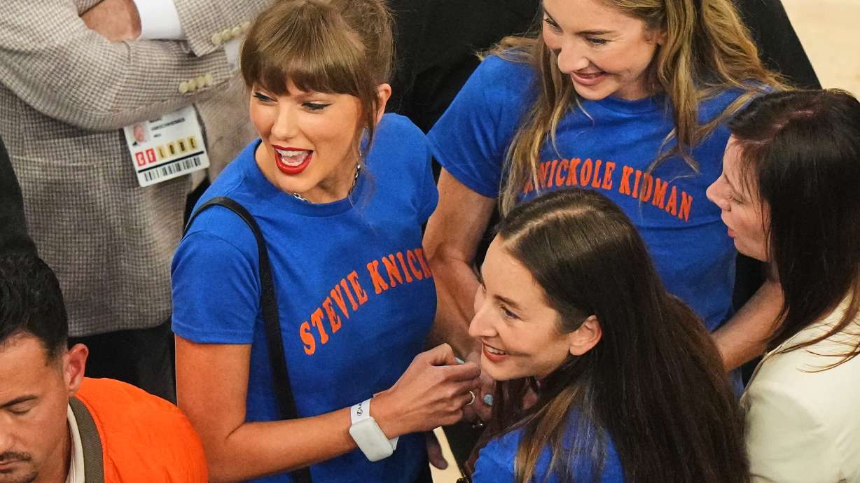 Taylor Swift arrives prior to Game 4 of the NBA Finals basketball series between the San Antonio Spurs and New York Knicks, Wednesday, June 10, 2026, in New York.