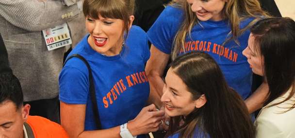 Taylor Swift attends Spurs-Knicks NBA Finals Game 4 at Madison Square Garden