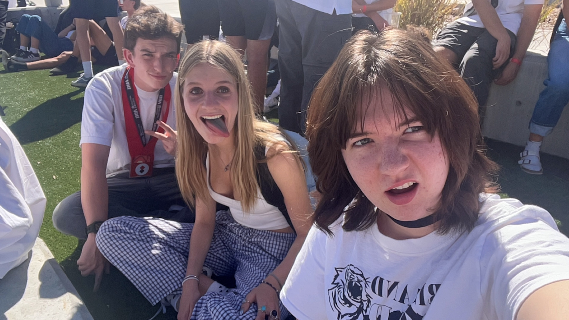 Norah Nelson with her friends. Nelson was killed on May 30 in a murder-suicide in Cottonwood Heights.