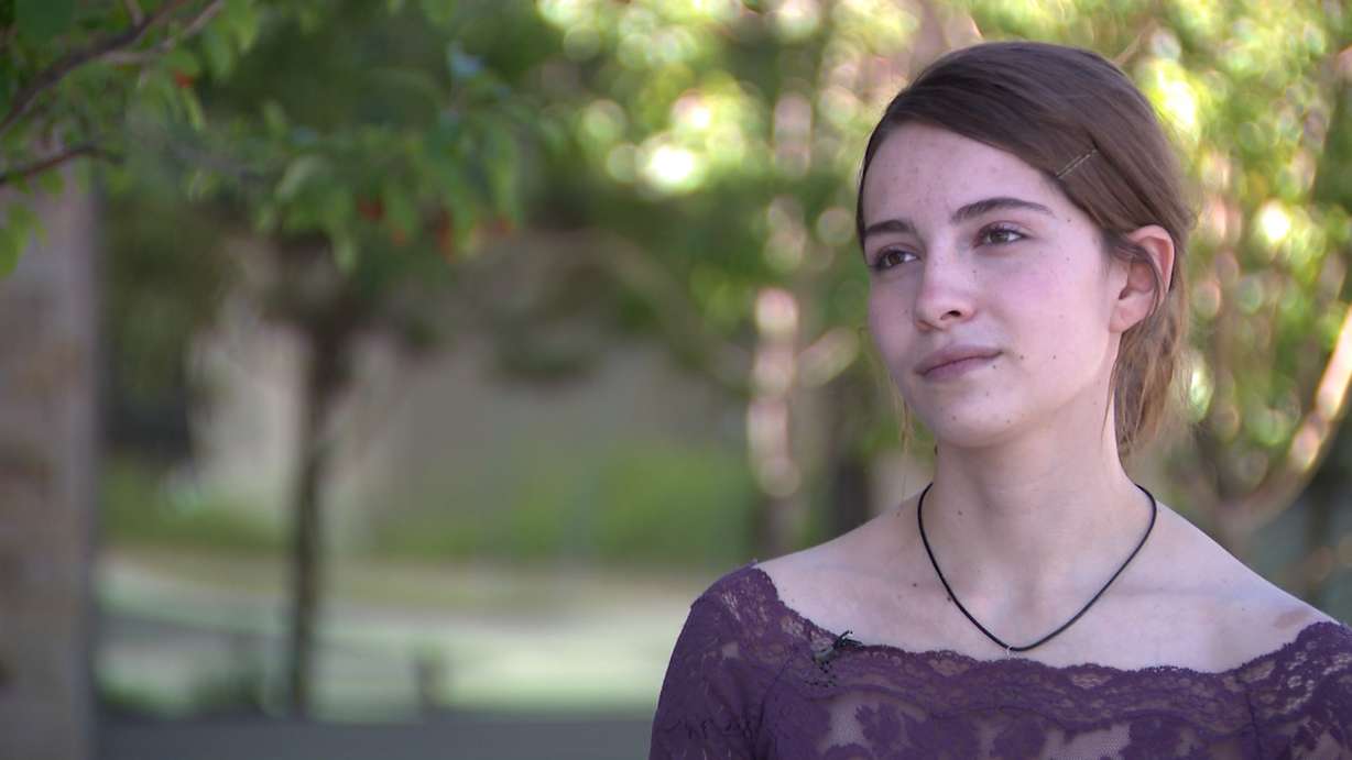 Kate Jerez speaks with KSL, Wednesday. Jerez was a friend of Norah Nelson, who was killed in a murder-suicide in Cottonwood Heights on May 30.