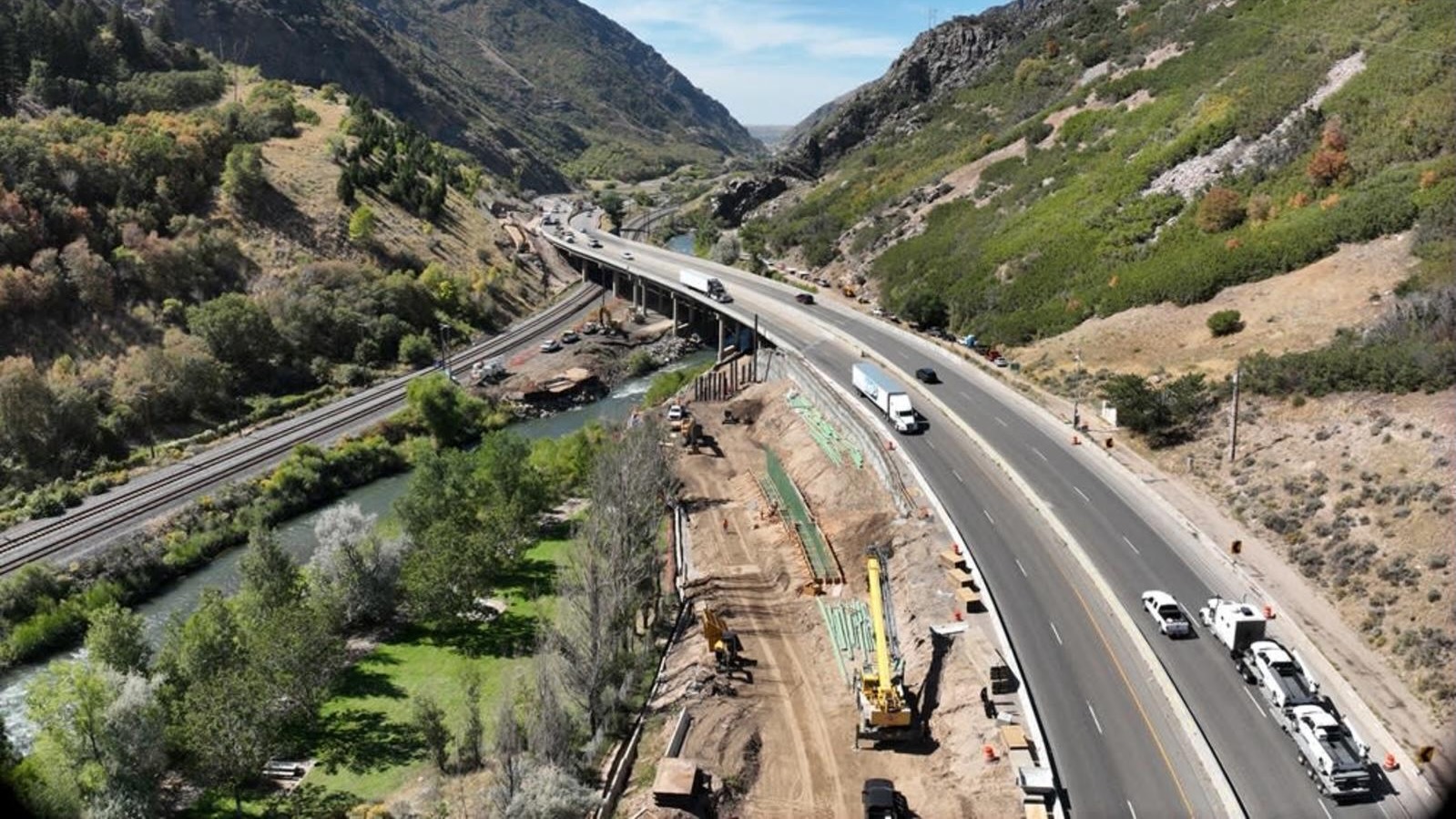 Eastbound I-84 lanes through Weber Canyon to temporarily close for upgrade project