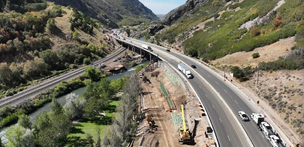 Eastbound I-84 lanes through Weber Canyon to temporarily close for upgrade project