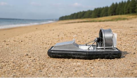 The Aerogo RC hovercraft is built for unlimited terrain.