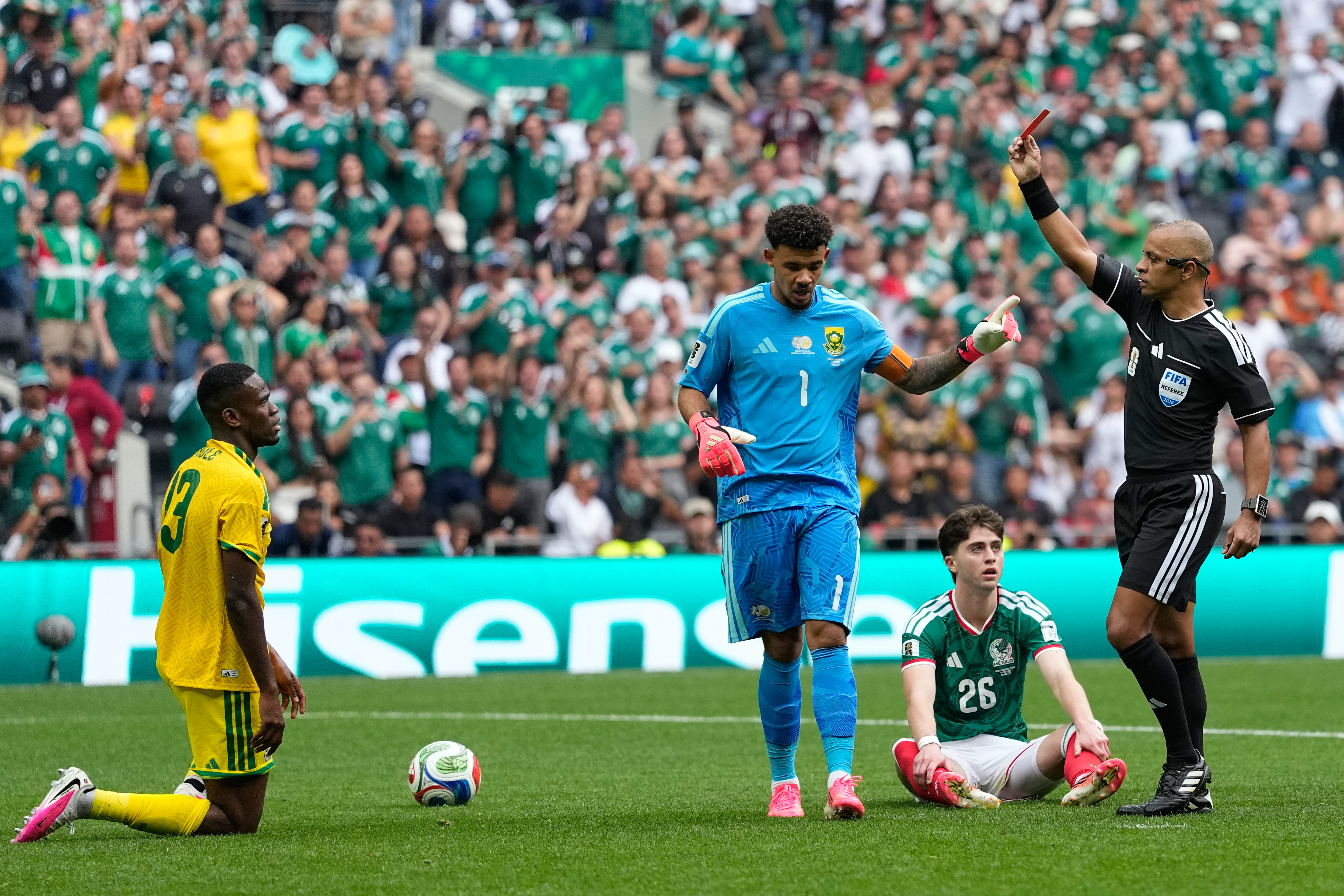 3 red cards mar opening World Cup match between Mexico and South Africa