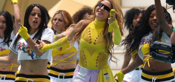 Shakira, Andrea Bocelli and Salma Hayek kick-start the World Cup at opening ceremony in Mexico City