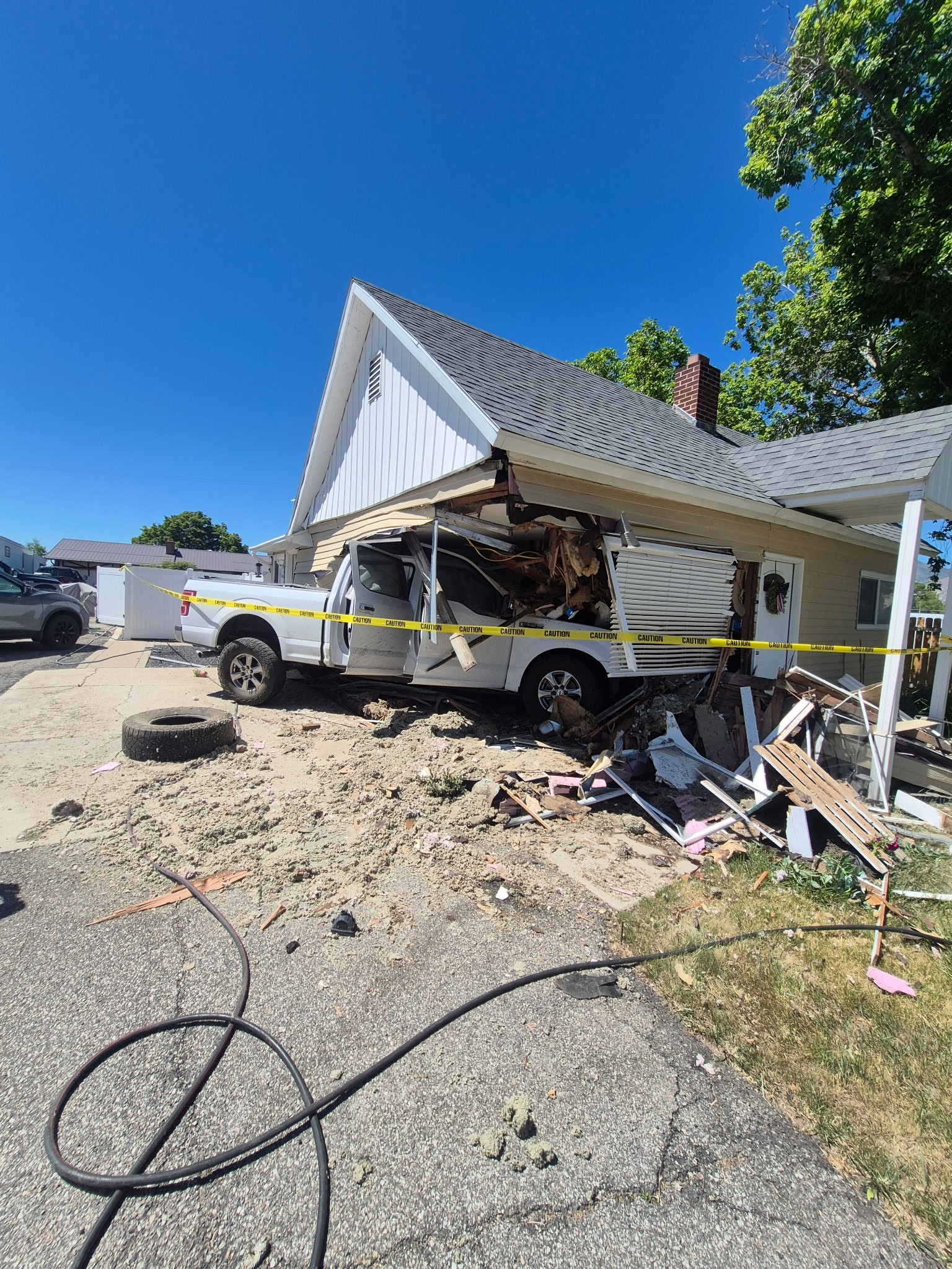 'Erratic driver' slams into a home in Perry 