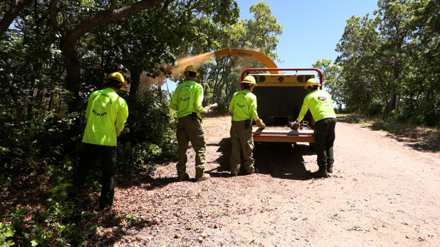 Wood chipping program helps clear fuels ahead of wildland fire season