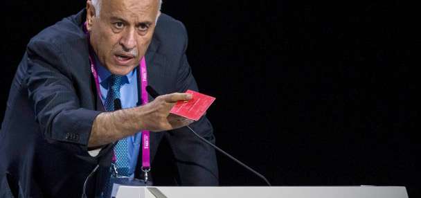 Head of Palestinian soccer says he wasn't granted US visa to attend World Cup