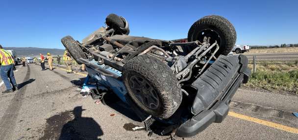 Northbound I-15 closed in Iron County following 3-vehicle crash