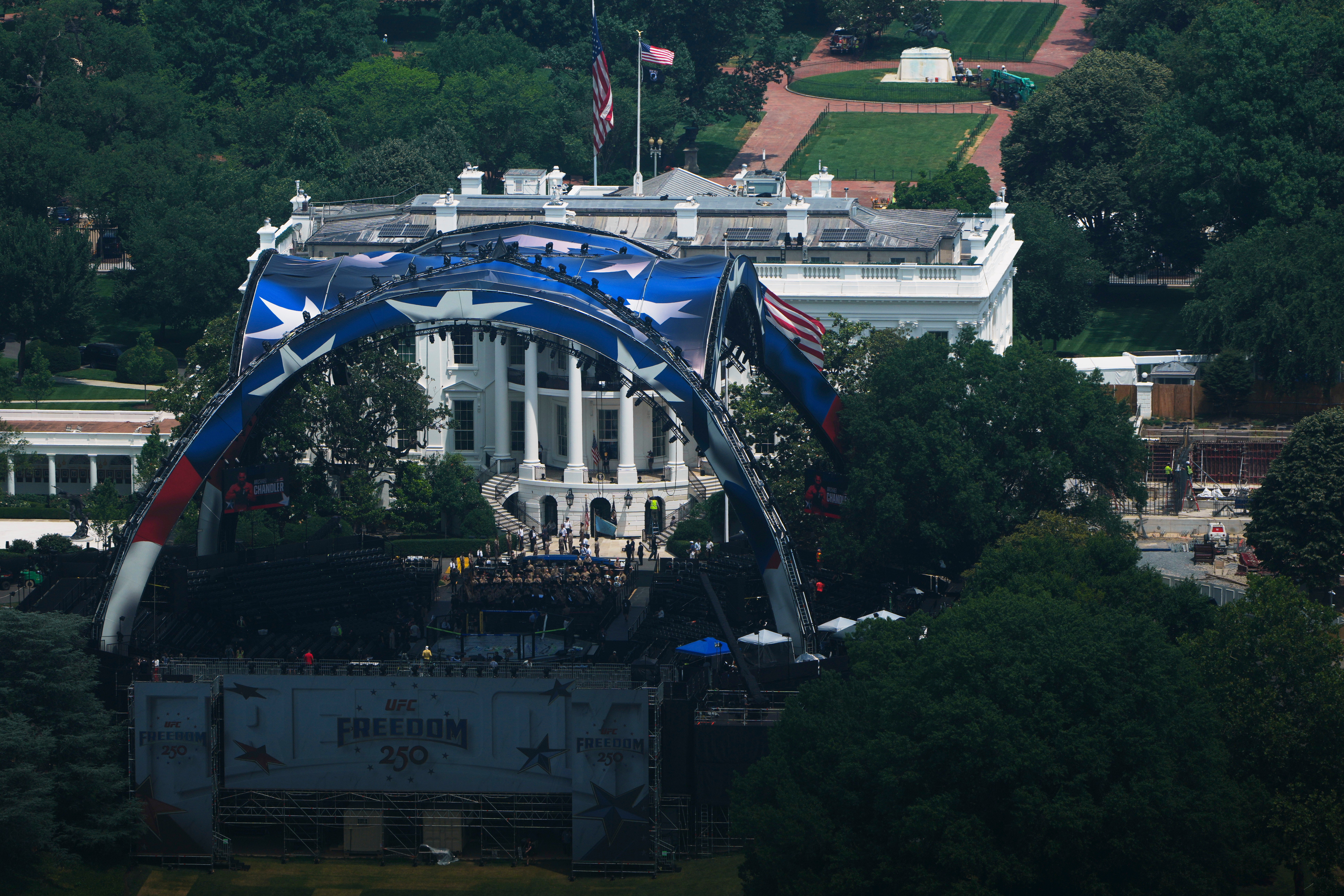 Judge rules Trump can stage UFC fights on the White House's South Lawn this weekend