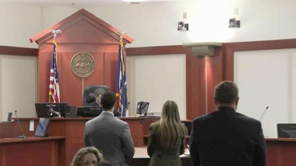 Taylorsville police officer Jimmy Jeremy Haas makes his initial court appearance on Friday in connection with the fatal shooting of Henry Chavez Jr.