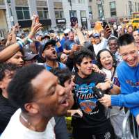 A dream day for New York fans with Knicks on the road to clinch and Brazil vs. Morocco in World Cup
