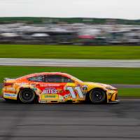 Denny Hamlin wins the NASCAR Cup race at Pocono for his third straight victory