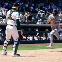 Rockies hit jackpot with 23 runs in steamy Vegas as A's finish wild stretch in future home