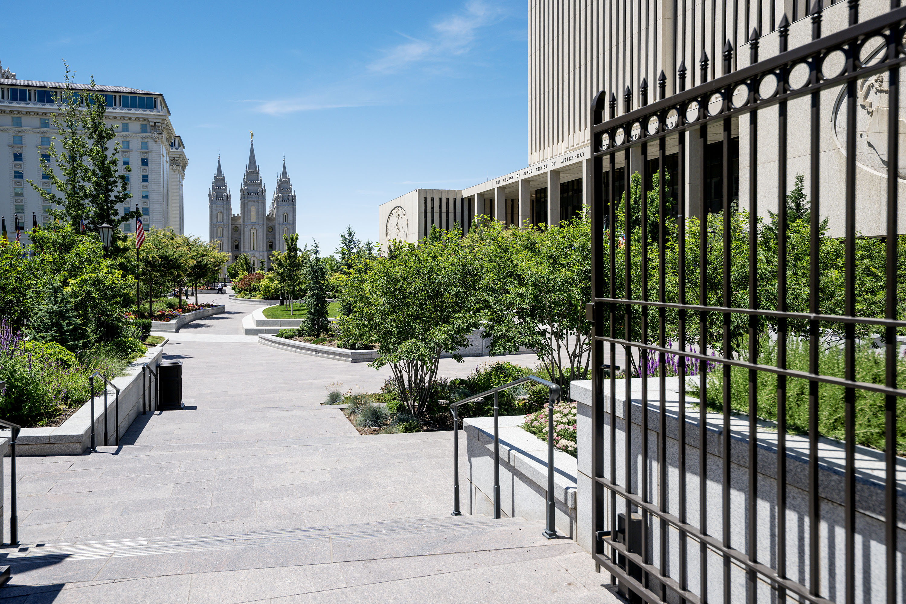 The Salt Lake Temple on Monday. Applications are now available to volunteer at the Salt Lake Temple open house and celebration next year.