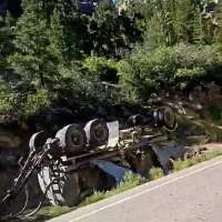 Semitruck rollover causes crude oil spill in Indian Canyon; drinking water unaffected, official say