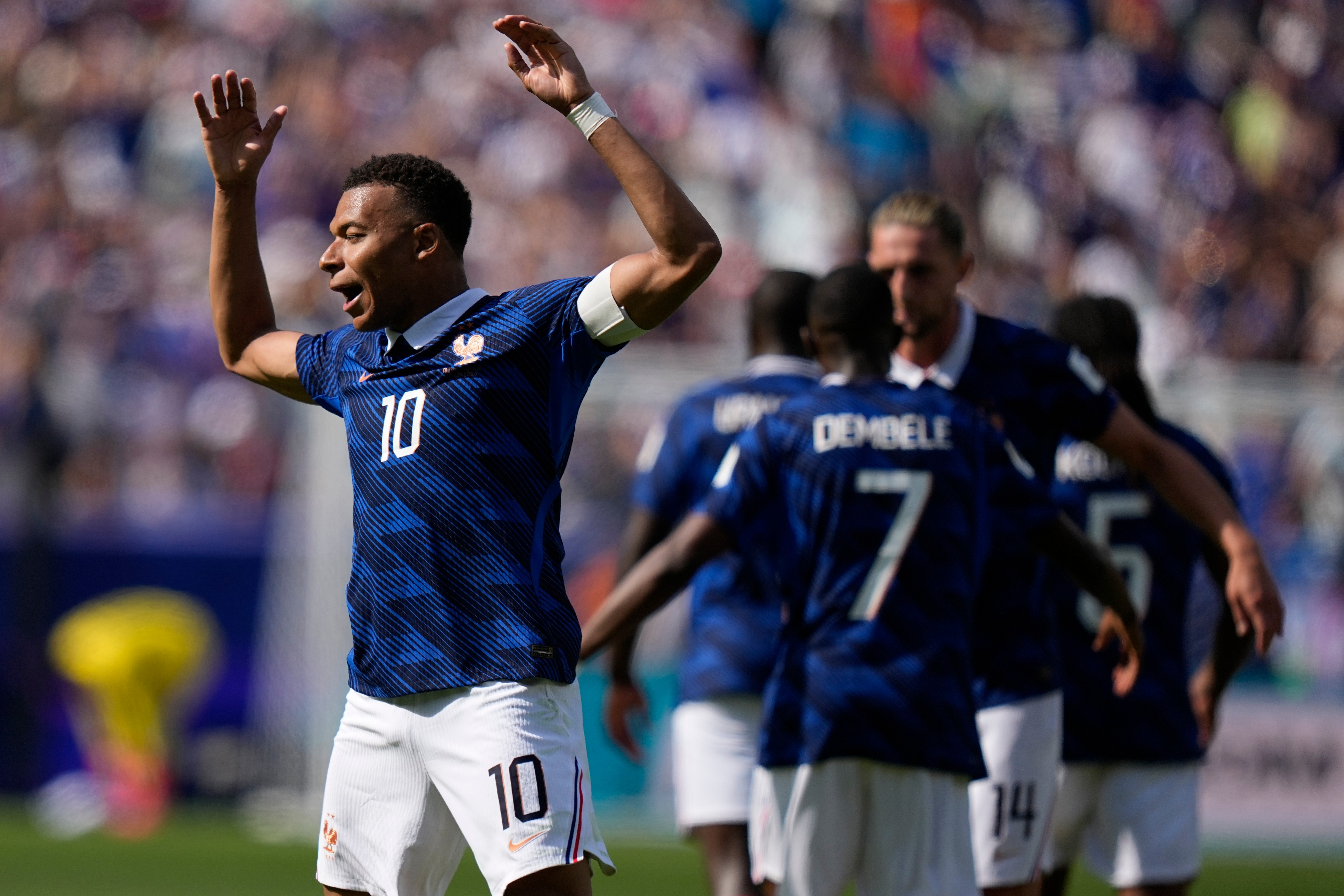 France striker Kylian Mbappé scores 13th and 14th World Cup goals, moving into tie for 3rd all time