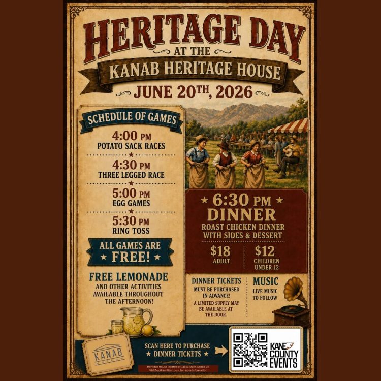 Kanab Heritage House Day Dinner and Concert