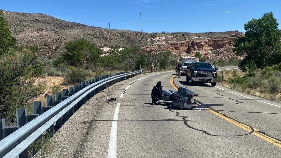 A man from Germany was killed on Tuesday after police said he failed to negotiate a turn and hit the guardrail.