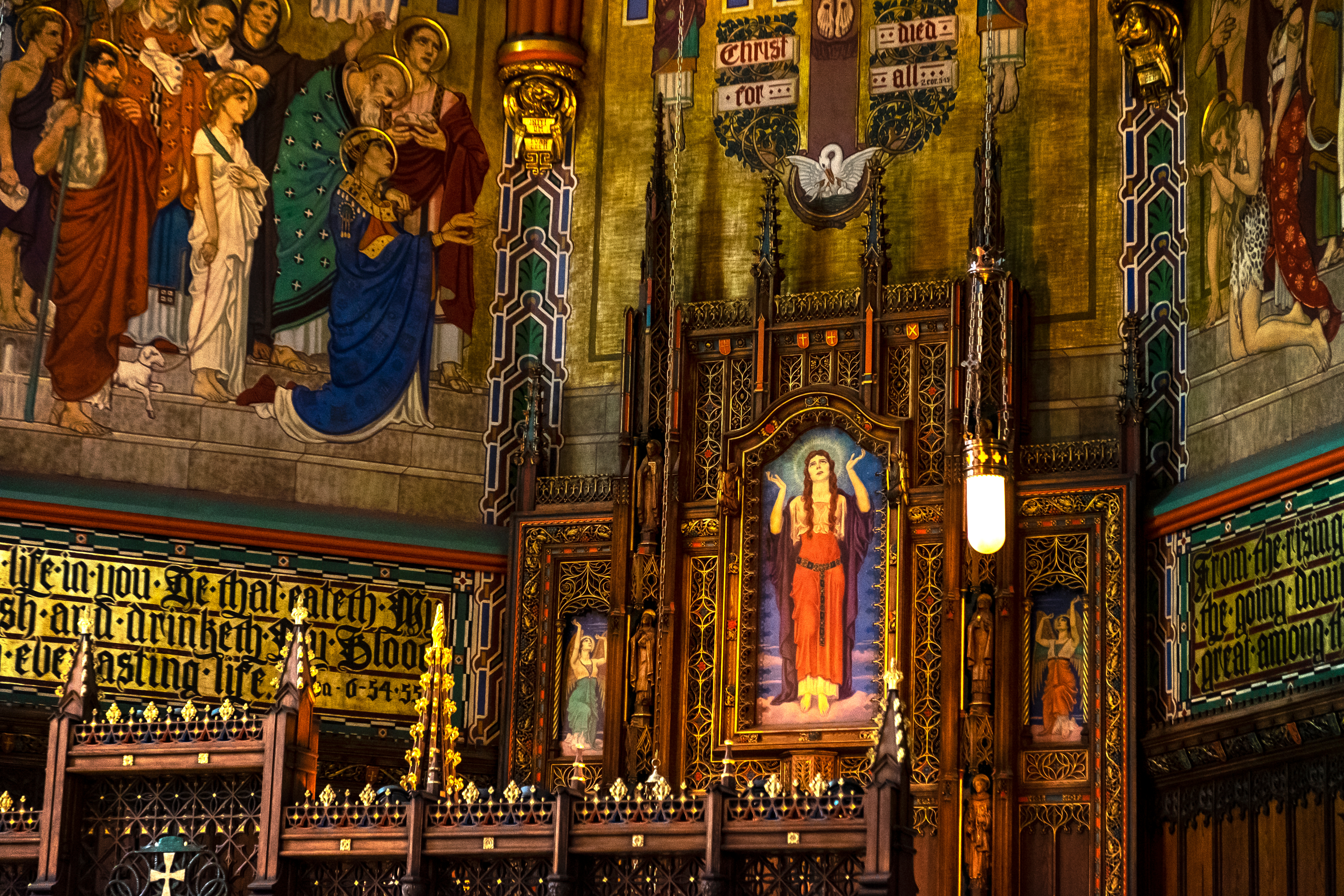 Interior of the Cathedral of the Madeleine.