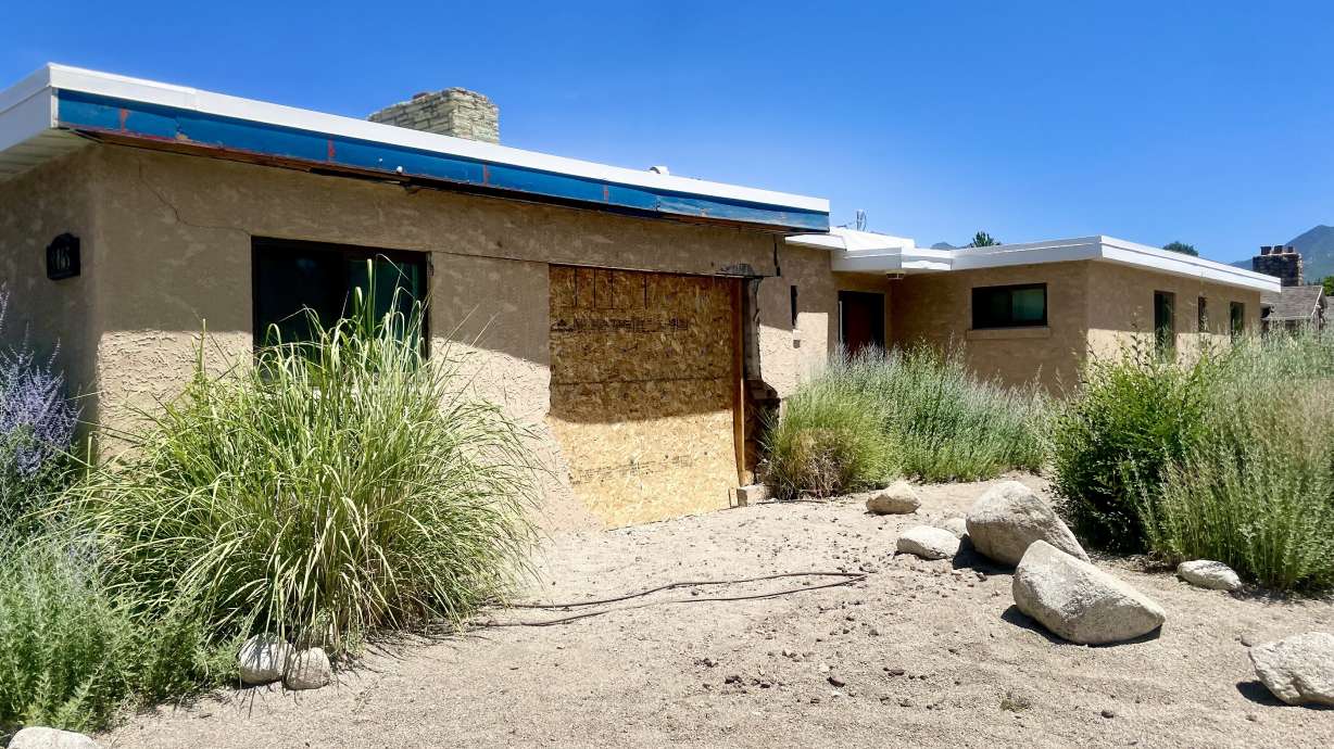 Utah Animal Adoption Center in Sandy is pictured Thursday. Leaders at the shelter say they're hopeful for the building's recovery after a car crashed into it in April.