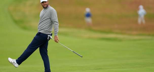 Scheffler shoots 2 over at windy US Open, will need to rebound to complete the career Grand Slam