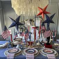 Host a special dinner for America 250! Here are all the trimmings for a patriotic table
