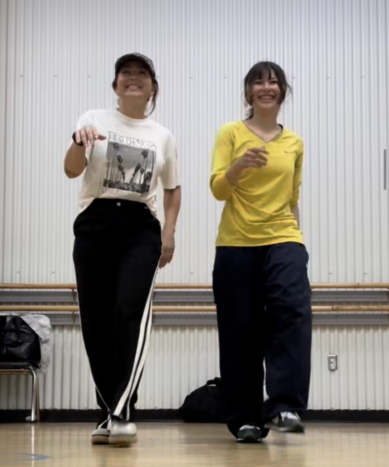 Choreographer Randi Strong with Olympian Alysa Liu during an ice dance rehearsal. Liu is one of a growing number of Olympic skaters training with Strong.